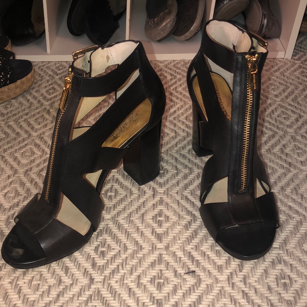 Michael Kors Open-Toe Cage Heel